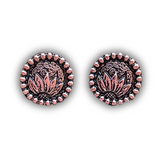 Eliza Flower Stud Earrings - Copper - Western Earrings - Bronco Western Supply Co.