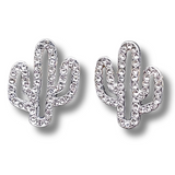 Gemma Stud Earrings - Silver