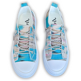 Aman Print Sneaker in Turquoise by Very G