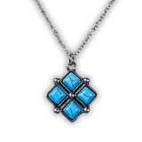 Rio Pendant Necklace - Turquoise