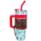 Myra Bag - Wide Wyoming Tumbler in Sea Blue