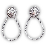 Marie Teardrop Dangle Earrings - Silver