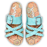 Nora Sandal in Turquoise by Very G