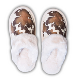 C.C. Cow Print Slippers