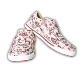 Twisted X Slip-On Kicks - Maroon & Ivory