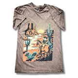 Western Way Graphic Tee - Mocha