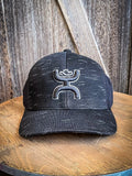 "ASH" Hooey Black Flexfit Hat - Men - Hooey - Bronco Western Supply Co.