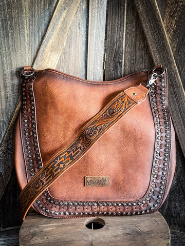 Ava Wrangler Hobo Bag - Brown - Purses & Wallets - Wrangler - Bronco Western Supply Co.