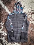 Canyon Hooey Ladies Hoodie - Black Aztec - Apparel - Hooey - Bronco Western Supply Co.