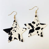 Constellation Cowhide Star Earrings - Jewelry - Bronco Western Supply Co. - Bronco Western Supply Co.