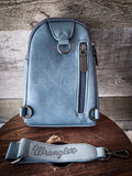 Danica Wrangler Sling Bag - Jean Distressed - Purses & Wallets - Wrangler - Bronco Western Supply Co.