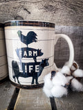 Do Farm Things Stoneware Mug - Gift Items - Primitives by Kathy - Bronco Western Supply Co.