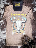 Dust to Dirt Graphic Tee - Mocha - Apparel - Bronco Western Supply Co. - Bronco Western Supply Co.