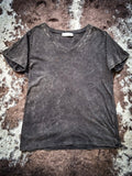 Frisco Acid - Wash V - Neck Tee - Ash Black - Bronco Western Supply Co. - Bronco Western Supply Co.