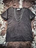 Frisco Acid - Wash V - Neck Tee - Ash Black - Bronco Western Supply Co. - Bronco Western Supply Co.