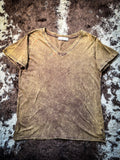 Frisco Acid - Wash V - Neck Tee - Mahogany - Apparel - Bronco Western Supply Co. - Bronco Western Supply Co.