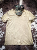 Frisco Acid - Wash V - Neck Tee - Mocha - Apparel - Bronco Western Supply Co. - Bronco Western Supply Co.