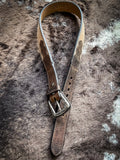 "Gibson" Natural/Brown Hooey Belt - Apparel - Hooey - Bronco Western Supply Co.