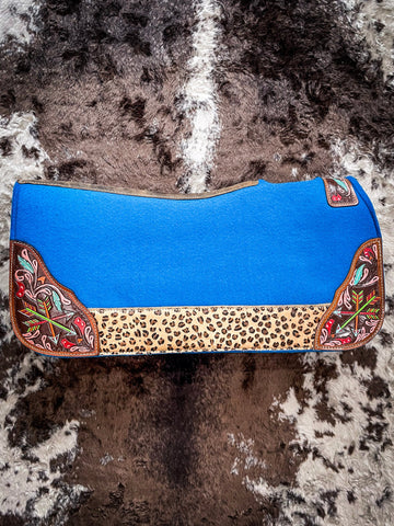 Hand Painted Arrow Saddle Pad - Turquoise - Saddle Pads - Tough 1 - Bronco Western Supply Co.