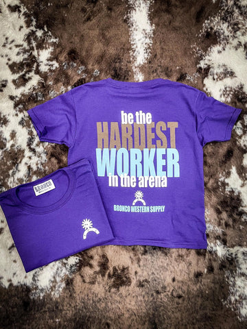 Hardest Worker Youth Tee - Bronco Youth - Bronco Western Supply Co. - Bronco Western Supply Co.