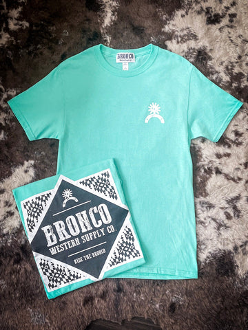 Havasu Tee - Bright Teal - Apparel - Bronco Western Supply Co. - Bronco Western Supply Co.