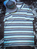 Hooey "The Weekender" Brown Serape Polo - Apparel - Hooey - Bronco Western Supply Co.