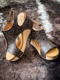 Isabella Tooled Wedges in Chocolate by Very G - Women's Shoes - Very G - Bronco Western Supply Co.