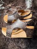 Isabella Tooled Wedges in Chocolate by Very G - Women's Shoes - Very G - Bronco Western Supply Co.