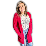 Lola Cardigan - Magenta Red - Apparel - Bronco Western Supply Co. - Bronco Western Supply Co.