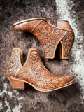 Myra Bag - Dakota Charm Booties in Caramel - Women's Shoe - Western Boot - Bronco Western Supply Co.