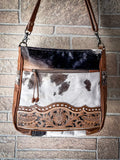 Myra Bag - Genetic Hand - Tooled Hairon Bag - Purses & Wallets - Myra Bag - Bronco Western Supply Co.