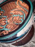 Myra Bag - Priceless Love Hand - Tooled Round Bag - Purses & Wallets - Bronco Western Supply Co.