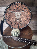 Myra Bag - Spirit of the Herd Hand - Tooled Round Bag - Purses & Wallets - Myra Bag - Bronco Western Supply Co.