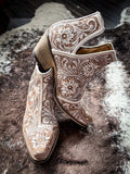 Myra Bag - Western Moxie Booties in White Chocolate - Women's Shoes - Myra Bag - Bronco Western Supply Co.