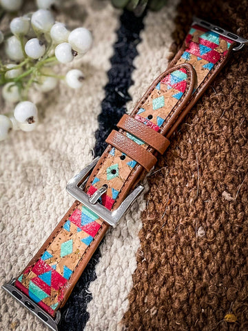 Navajo Pattern Apple Watch Bands - River - Gift Items - Bronco Western Supply Co. - Bronco Western Supply Co.