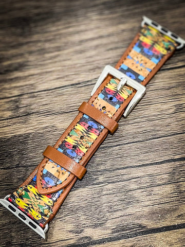 Navajo Pattern Apple Watch Bands - Sand - Gift Items - Bronco Western Supply Co. - Bronco Western Supply Co.