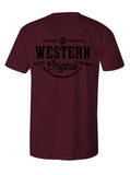 "Western OG" Cranberry Heather Hooey T-Shirt