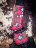 Patterned Sport Boots & Bells (Various Prints) - Horse Boots and Wraps - WhinneyWear - Bronco Western Supply Co.