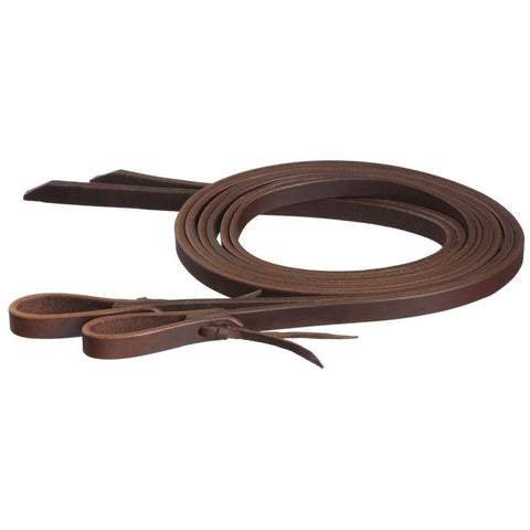 Premium Harness Leather Split Reins with Waterloop Tie Ends - Reins - Tough 1 - Bronco Western Supply Co.