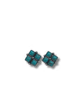 Rio Turquoise Diamonds Stud Earrings - Jewelry - Bronco Western Supply Jewelry - Bronco Western Supply Co.