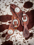 Royal King Spur Straps w/Floral Tooling - Spurs - Tough 1 - Bronco Western Supply Co.