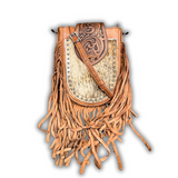 Oakley Fringe Crossbody Bag - Brown