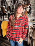 Senorita Aztec Print Babydoll Top - Apparel - Bronco Western Supply Co. - Bronco Western Supply Co.