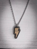 Striker White Lightning Bolt Necklace - Jewelry - Bronco Western Supply Jewelry - Bronco Western Supply Co.