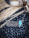 Struck Stone Bar Necklace - Jewelry - Bronco Western Supply Jewelry - Bronco Western Supply Co.