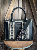 Sutton Montana West Boot Stitch Tote - Black - Purses & Wallets - Montana West - Bronco Western Supply Co.