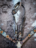 Tough 1 Vintage Floral Breast Collar - Breast Collars - Tough 1 - Bronco Western Supply Co.