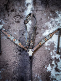 Tough 1 Vintage Floral One Ear Headstall - Headstalls & Accessories - Tough 1 - Bronco Western Supply Co.