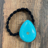 Turquoise Tear Drop Hair Tie - Apparel - Bronco Western Supply Co. - Bronco Western Supply Co.