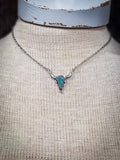 Western Steer Head Necklace - Turquoise - Jewelry - Bronco Western Supply Co.